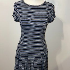 Stripped blue/grey dress